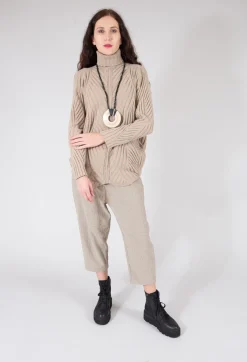 Marc Point Jumpers^Thick Knit Jumper in Beige