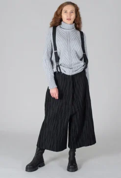 Marc Point Jumpers^Thick Knit Jumper in Grey