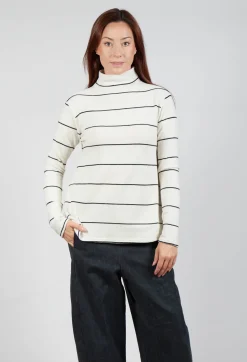 Operificio Neirami Jumpers^Thin Stripe Jumper in Nera