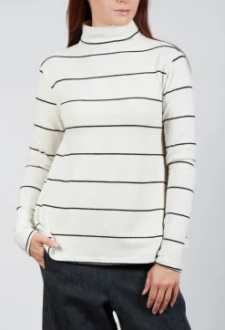 Operificio Neirami Jumpers^Thin Stripe Jumper in Nera