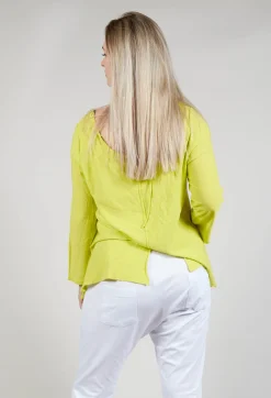 Philomena Christ Jumpers^Tie Back Long Sleeve Top in Lemon