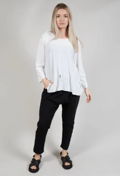 Philomena Christ Jumpers^Tie Back Long Sleeve Top in White