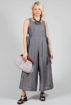 Mei Meij Jumpsuits^Tie Side Jumpsuit in Grey