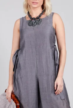 Mei Meij Jumpsuits^Tie Side Jumpsuit in Grey