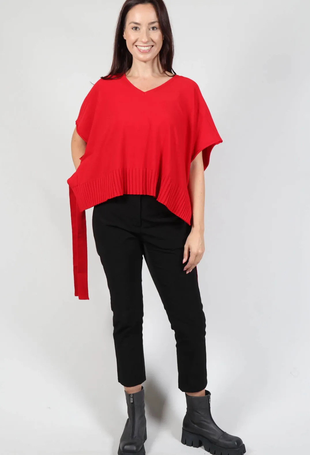 Philomena Christ Jumpers^Tie Sides Sweater Vest in Red
