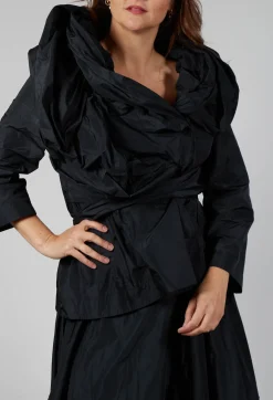 Bize Jackets^Tiered Jacket in Black