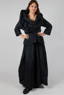 Bize Jackets^Tiered Jacket in Black