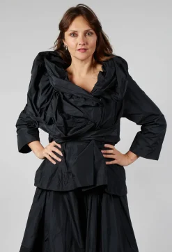 Bize Jackets^Tiered Jacket in Black