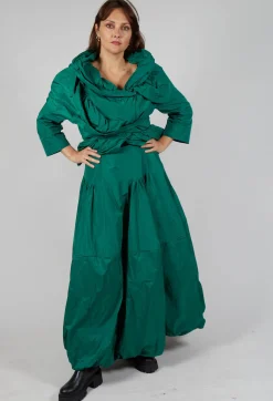 Bize Skirts^Tiered Maxi Skirt in Green