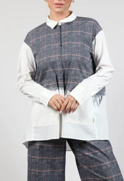 Elemente Clemente Shirts & Blouses^Timani Blouse in Night orange Check