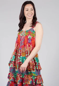 Rene Derhy Dresses^Tonique Dress in Red Floral Print