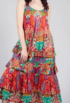 Rene Derhy Dresses^Tonique Dress in Red Floral Print