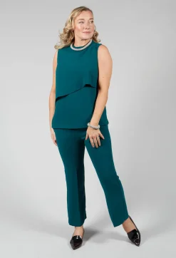 Maliparmi Co-ords & Suits^Top in Verde Bottiglia