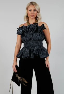 Xenia Design Tops^Top Pola In Dark Grey