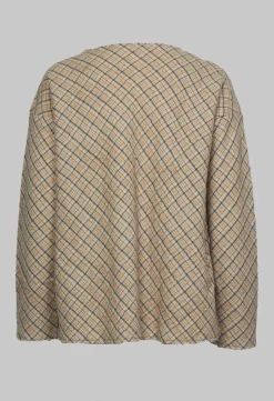 Album Di Famiglia Shirts & Blouses^Top with Tartan Wool in Beige