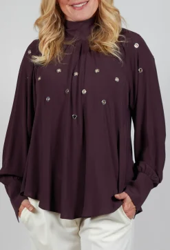 Beatrice B Shirts & Blouses^Torre Blouse in Purple