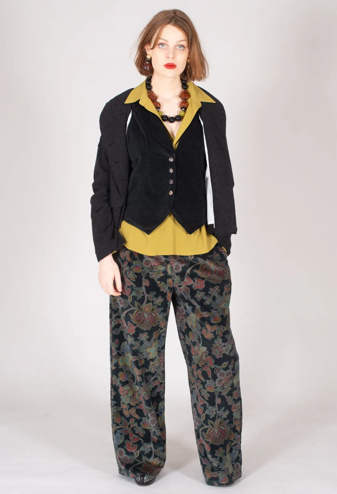 Beatrice B Shirts & Blouses^Torre Collared Blouse in Olio Yellow