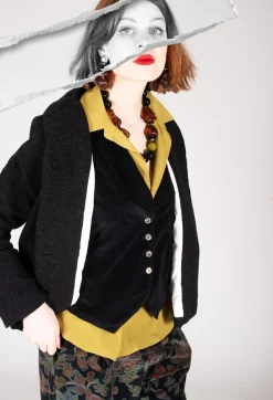 Beatrice B Shirts & Blouses^Torre Collared Blouse in Olio Yellow