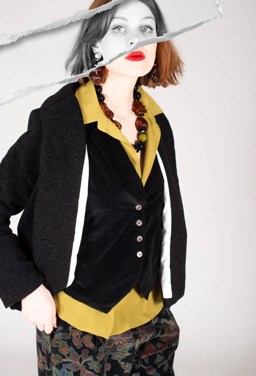 Beatrice B Shirts & Blouses^Torre Collared Blouse in Olio Yellow