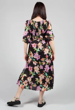 Rene Derhy Dresses^Trapani Dress in Black Floral Print