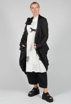 Aleksandr Manamis Coats^Treasury Drape Coat in Black
