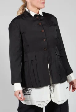 Aleksandr Manamis Jackets^Treasury Pleat Jacket in Black