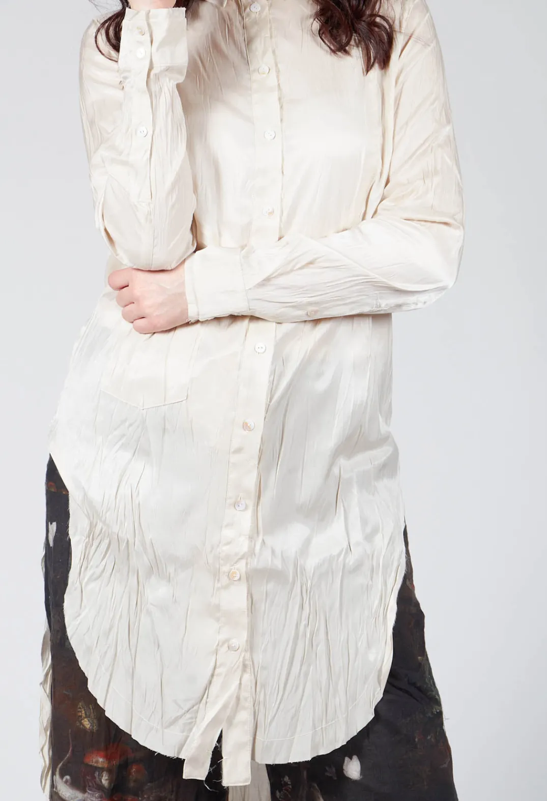 Aleksandr Manamis Shirts & Blouses^Treasury Tongue Shirt in Cream