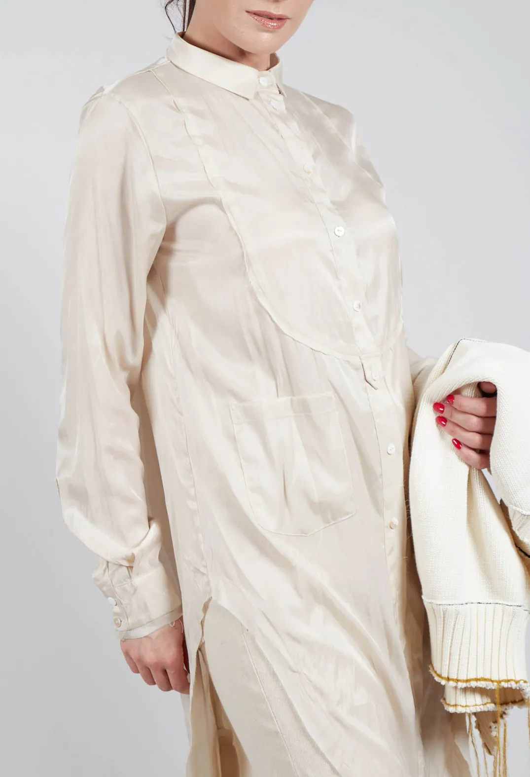 Aleksandr Manamis Shirts & Blouses^Treasury Tongue Shirt in Cream