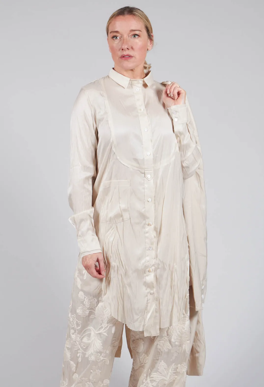 Aleksandr Manamis Shirts & Blouses^Treasury Tongue Shirt in Cream
