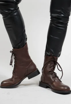 Malloni Boots^Tronchetto Fuco Boots in Moro