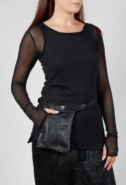 Pal Offner Bags^Trouser Detail Bag in Black