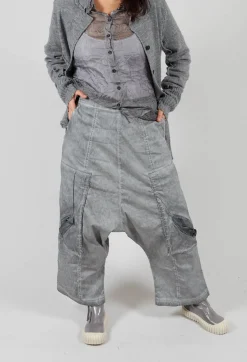 Rundholz Dip Trousers^Trousers with Bleached Stitching in Pencil Cloud