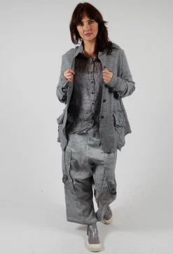 Rundholz Dip Trousers^Trousers with Bleached Stitching in Pencil Cloud