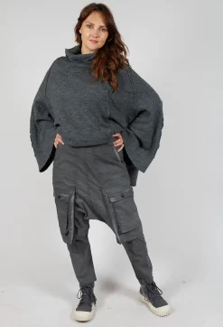 Rundholz Dip Trousers^Trousers with Statement Pockets in Coal Cloud