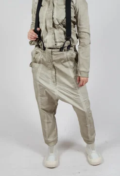 Rundholz Dip Trousers^Trousers with Suspenders in Eraser