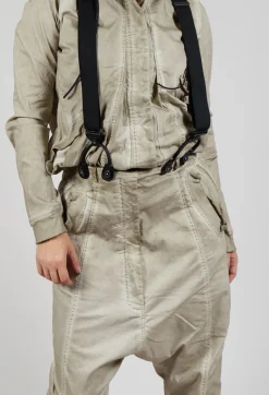 Rundholz Dip Trousers^Trousers with Suspenders in Eraser