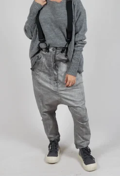 Rundholz Dip Trousers^Trousers with Suspenders in Pencil Cloud