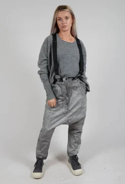 Rundholz Dip Trousers^Trousers with Suspenders in Pencil Cloud