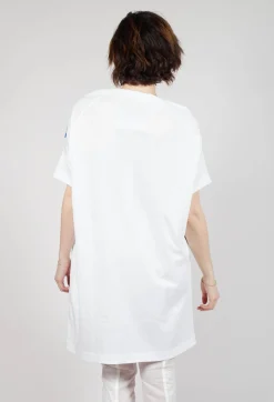 Rundholz Dip Dresses^T-Shirt Dress in Bleach and Royal Print