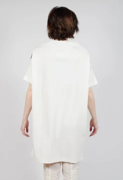 Rundholz Dip Dresses^T-Shirt Dress in Greige and Ocean Print