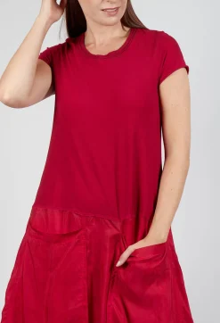 Rundholz Mainline Dresses^T-Shirt Pocket Dress in Sunset Cloud