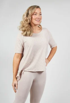 Ewa I Walla Shirts & Blouses^T-Shirt with High Low Hem in Dots