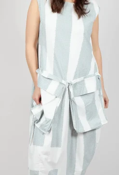 Rundholz Black Label Dresses^Tulip Dress with Feature Pockets in Grey Print