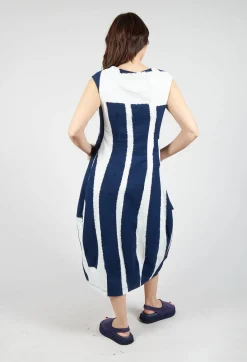 Rundholz Black Label Dresses^Tulip Dress with Feature Pockets in Navy Print