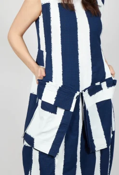Rundholz Black Label Dresses^Tulip Dress with Feature Pockets in Navy Print