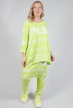 Rundholz Black Label Tops^Tulip Hem Cropped Sleeve T-Shirt in Sun Print