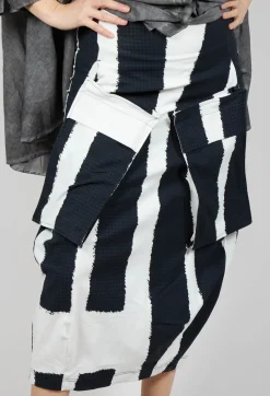 Rundholz Black Label Skirts^Tulip Skirt with Feature Pockets in Black Print