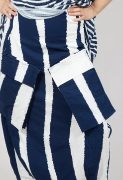 Rundholz Black Label Skirts^Tulip Skirt with Feature Pockets in Navy Print