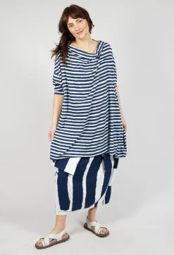 Rundholz Black Label Skirts^Tulip Skirt with Feature Pockets in Navy Print