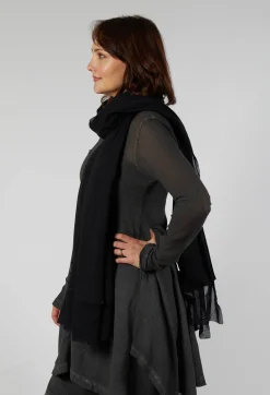 Pluslavie Scarves^Tulle Scarf in Black